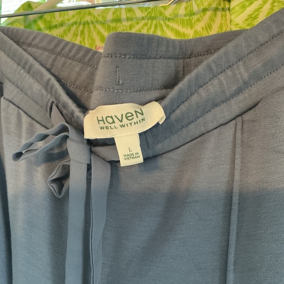 Haven Well Within Blue Lounge Pajama Set | Soft Stretch | Size L - Picture 11 of 12